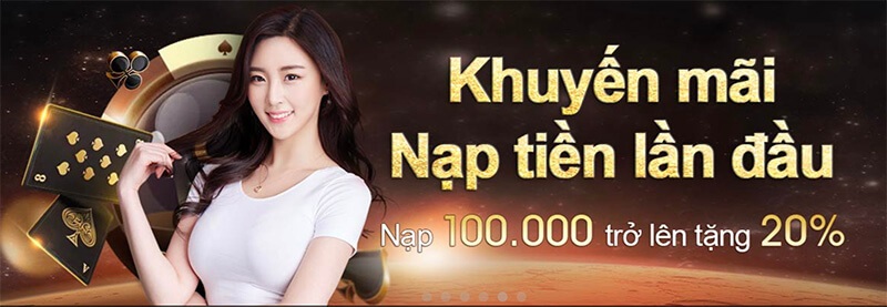 Khuyến mãi TJ77 tặng ngay 20% cho lần nạp đầu tiên